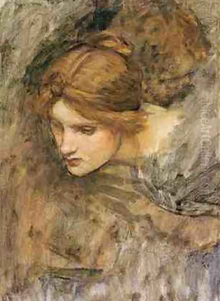 Study for the Head of Venus Oil Painting by John William Waterhouse