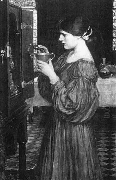 The Love Philtre Oil Painting by John William Waterhouse