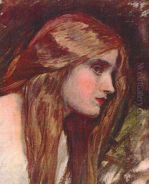 Phyllis study 1907 Oil Painting by John William Waterhouse