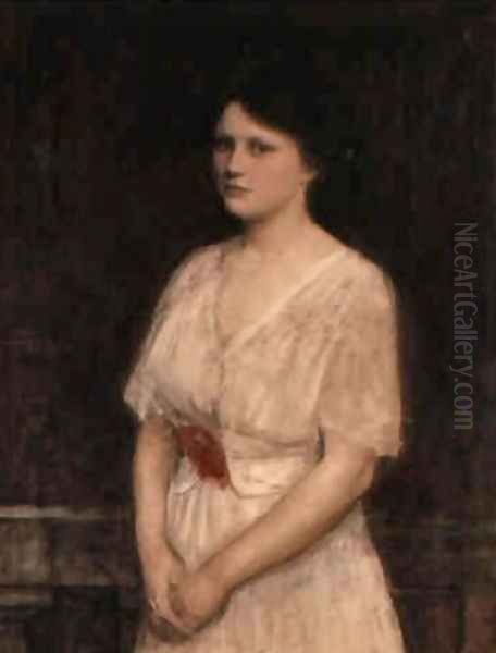 Portrait of Claire Kenworthy Oil Painting by John William Waterhouse