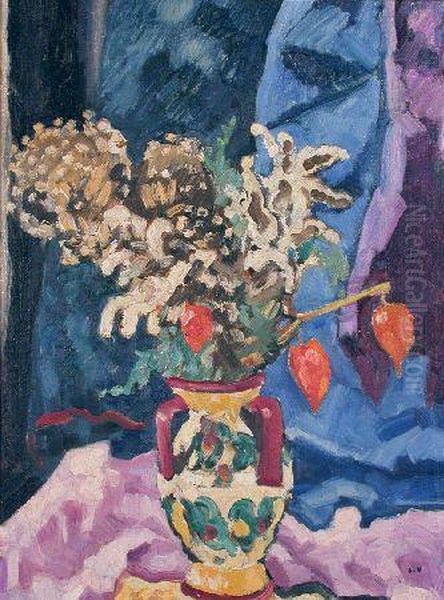 Vase De Fleurs Oil Painting by Louis Valtat