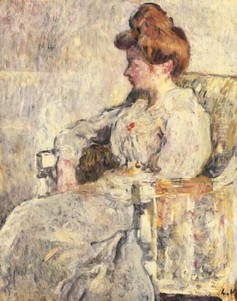 Portrait De Femme Oil Painting by Louis Valtat