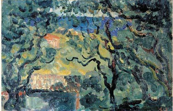 Paysage Au Bord De La Mer Oil Painting by Louis Valtat