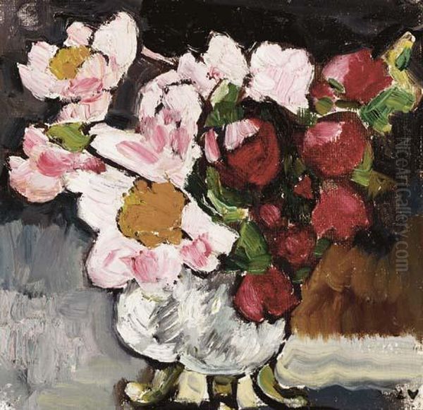 Bouquet De Fleurs Oil Painting by Louis Valtat