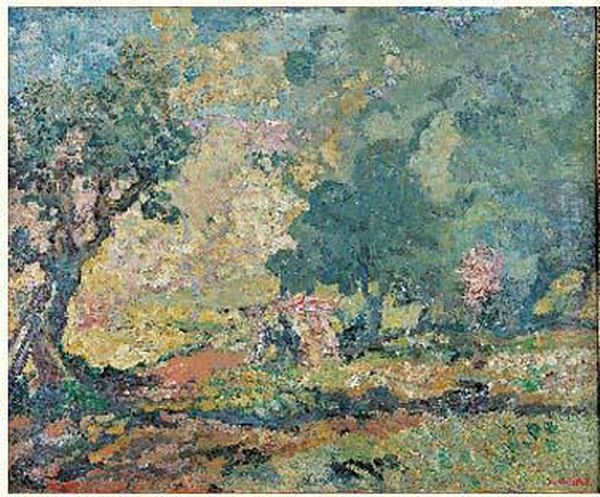 Debut De Printemps Dans L'esterel, Circa 1900 Oil Painting by Louis Valtat