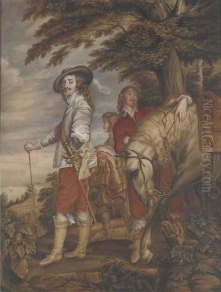 Le Roi A La Chasse Oil Painting by Sir Anthony Van Dyck