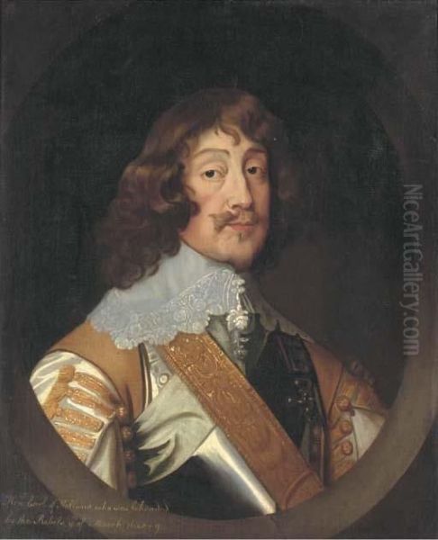 Portrait Of Henry Rich Oil Painting by Sir Anthony Van Dyck