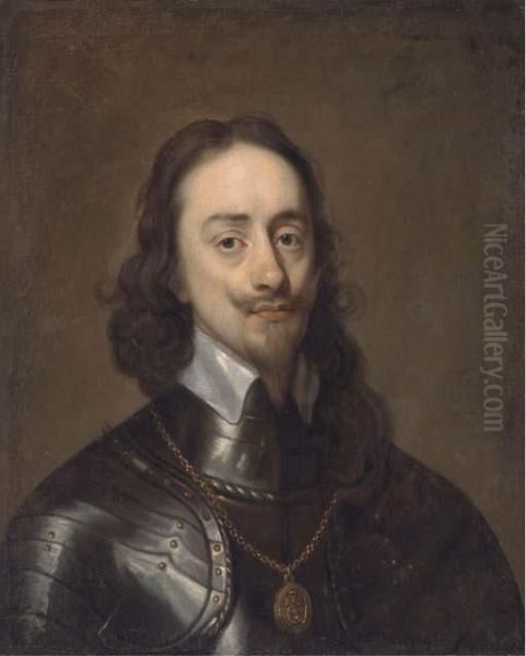 Portrait Of Charles I Oil Painting by Sir Anthony Van Dyck