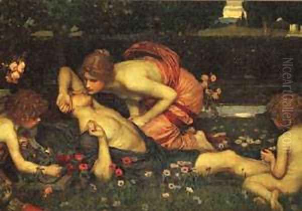 The Awakening Of Adonis Oil Painting by John William Waterhouse