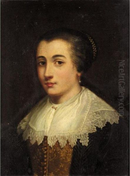 Portrait Of A Lady Oil Painting by Sir Anthony Van Dyck