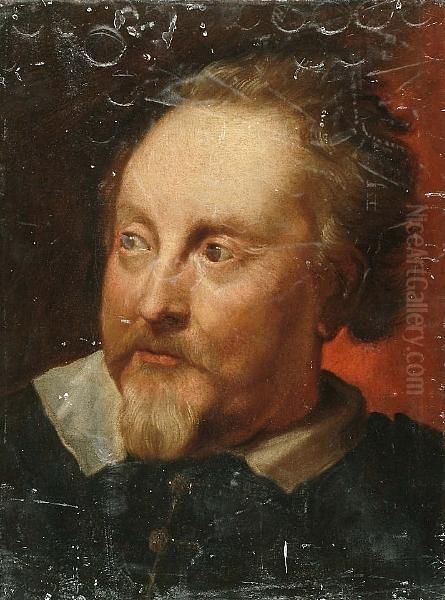 Portrait Of Marc-antoine Lumagne, Bust-length Oil Painting by Sir Anthony Van Dyck