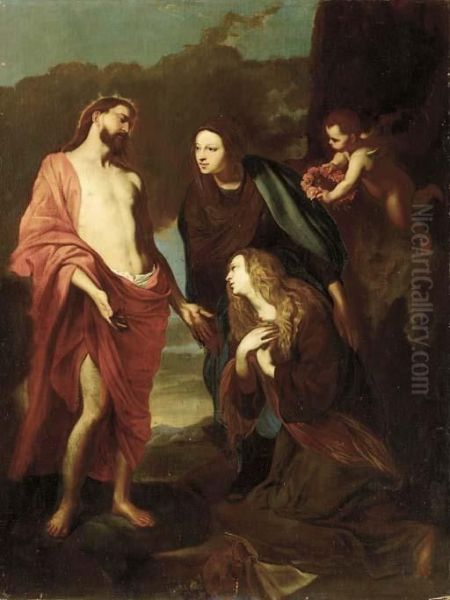 Saint Rosalie Presented To The Holy Trinity Oil Painting by Sir Anthony Van Dyck