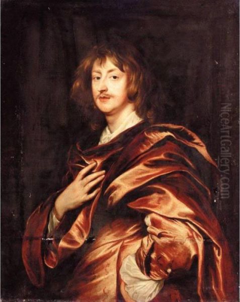 Portrait Of George Digby, 2nd Earl Of Bristol (1612-1677) Oil Painting by Sir Anthony Van Dyck