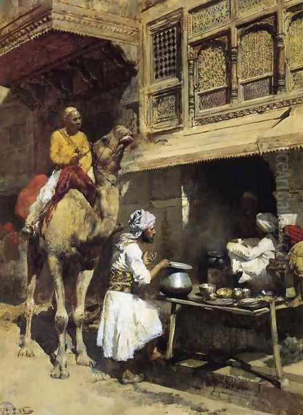 The Metalsmith's Shop Oil Painting by Edwin Lord Weeks