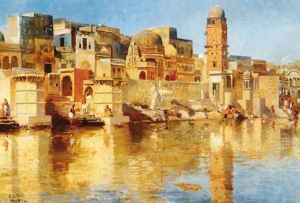 Muttra Oil Painting by Edwin Lord Weeks