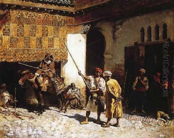 The Arab Gunsmith Oil Painting by Edwin Lord Weeks