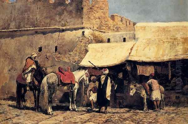 Tangiers Oil Painting by Edwin Lord Weeks