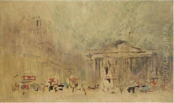 Royal Exchange, London Oil Painting by William Walcot