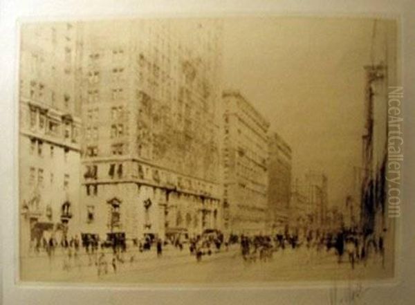 Park Avenue Oil Painting by William Walcot