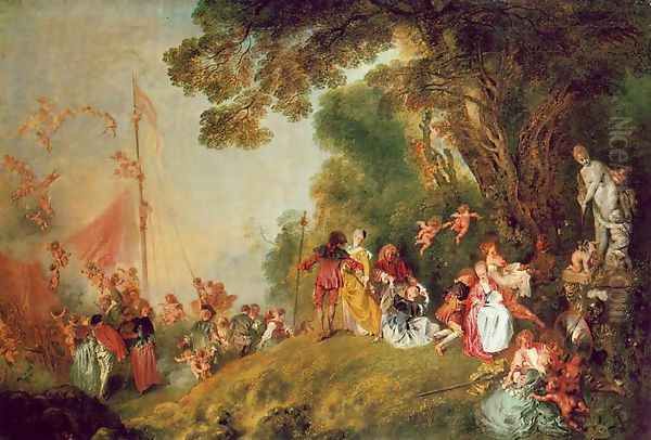 Pilgrimage to Cythera 1717 Oil Painting by Jean-Antoine Watteau