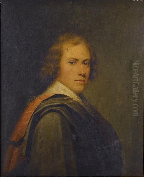 Portrait Of A Gentleman, Said To
 Be Sir Charles Robinson Of Catterstock Hall, Bust-length, In A Green 
Coat Oil Painting by Richard Westall