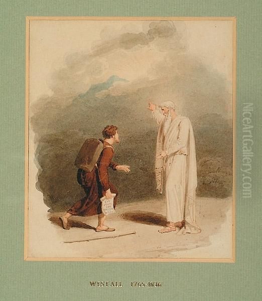 'a Scene From Pilgrim's Progress' Oil Painting by Richard Westall