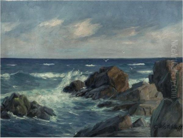 Breaking Waves Oil Painting by Constantin Alexandr. Westchiloff