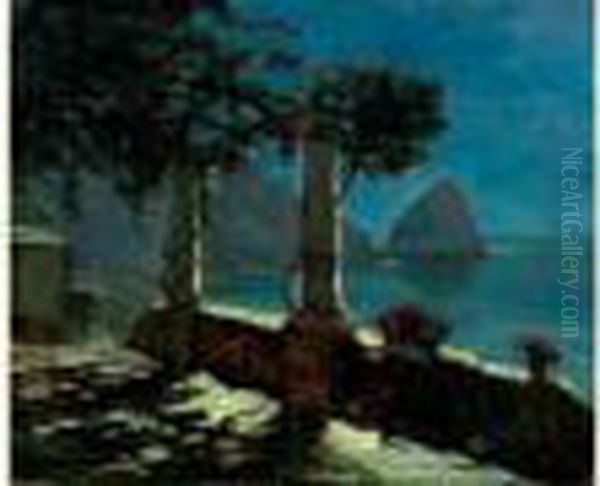 Capri Au Crepuscule Oil Painting by Constantin Alexandr. Westchiloff