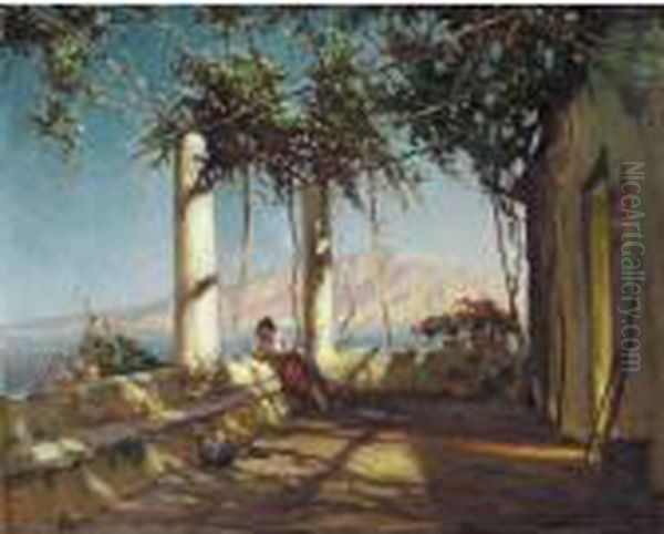 Capri Oil Painting by Constantin Alexandr. Westchiloff