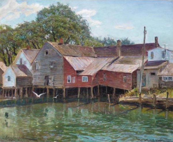 Kennebec Port, Maine Oil Painting by Constantin Alexandr. Westchiloff