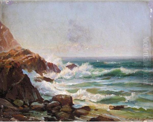 The Shores Of Capri Oil Painting by Constantin Alexandr. Westchiloff