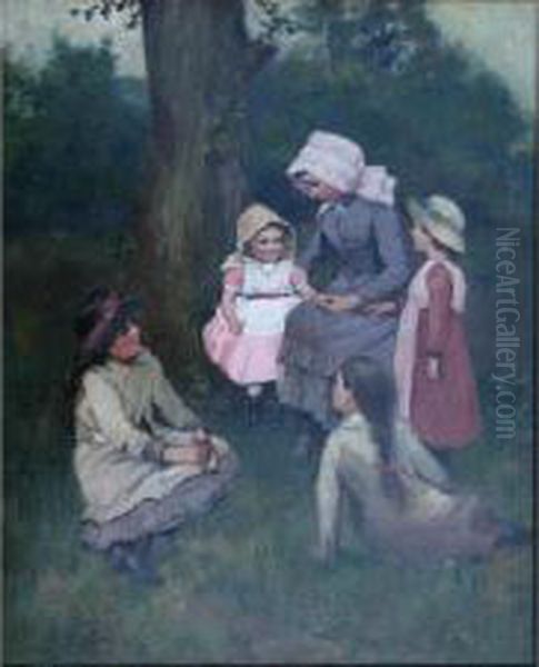 The Five Sisters Oil Painting by John White