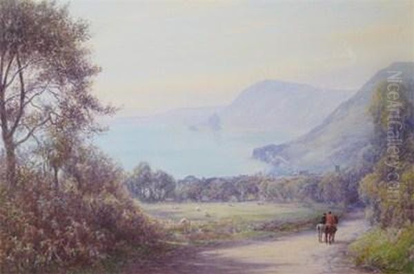 View Towards Seaton Oil Painting by John White