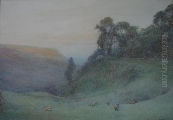 Weston Glen Near Sidmouth Signed Oil Painting by John White