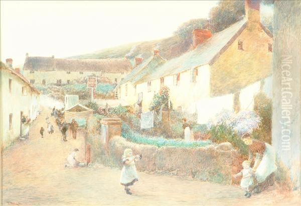 Ri Branscombefairwatercolour Heightened With White Oil Painting by John White