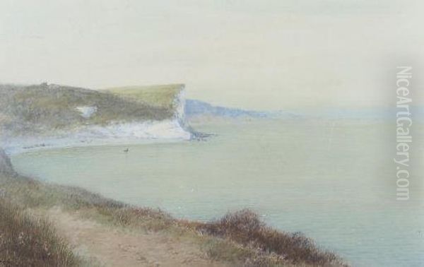 On The Devonshire Coast Oil Painting by John White