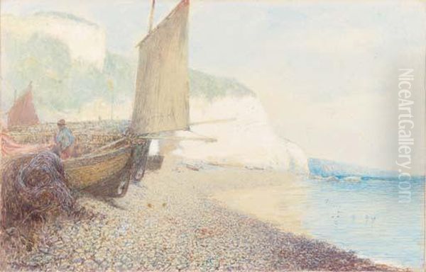 Beer Beach Oil Painting by John White