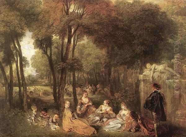 Les Champs Elysées (The Elysian Realm) Oil Painting by Jean-Antoine Watteau