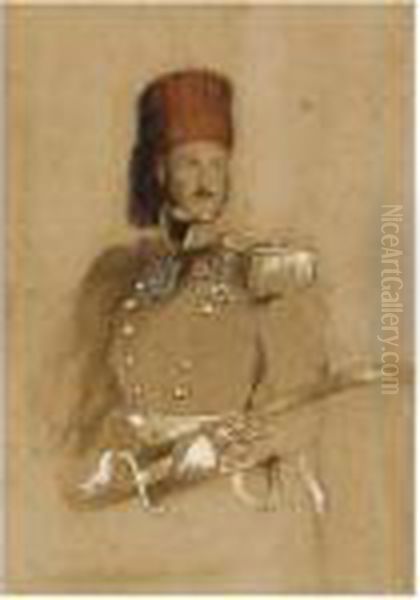 Portrait Of Admiral Walker, Commander Of The Turkish Fleet Oil Painting by Sir David Wilkie