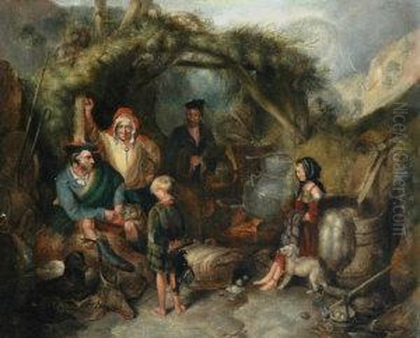 Highland Family Oil Painting by Sir David Wilkie