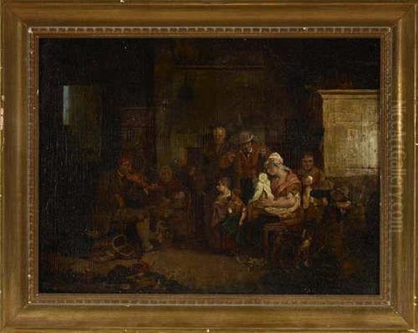 The Blind Fiddler Oil Painting by Sir David Wilkie