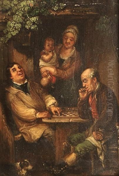 The Chess Players. Oil Painting by Sir David Wilkie