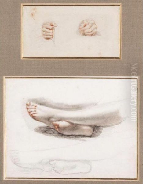 Study Of Hands And Feet Oil Painting by Sir David Wilkie