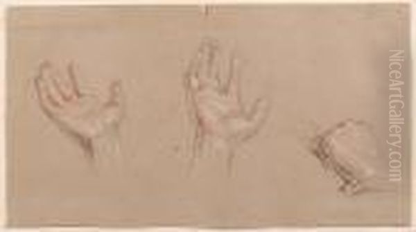 Studies Of Hands Oil Painting by Sir David Wilkie