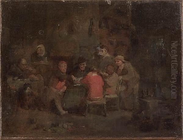 The Card Players Oil Painting by Sir David Wilkie