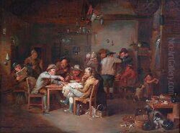 The Village Politicians Oil Painting by Sir David Wilkie