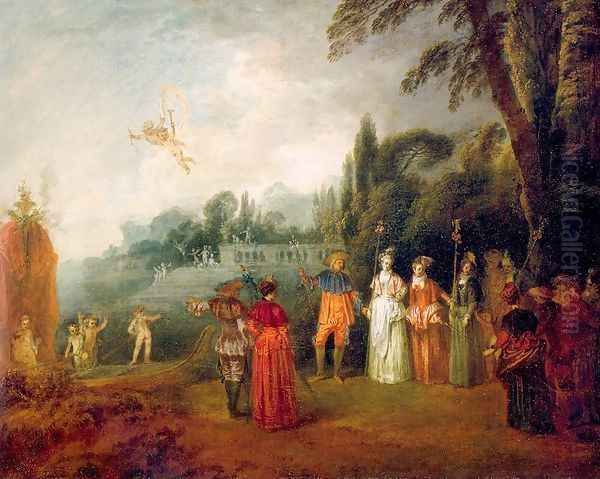 The Island of Cythera 1709 Oil Painting by Jean-Antoine Watteau