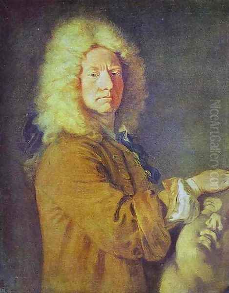 Portrait of Pater Oil Painting by Jean-Antoine Watteau