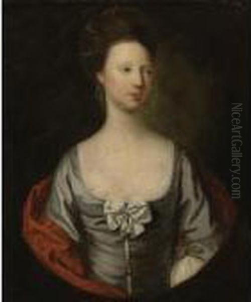 Portrait Of A Lady Oil Painting by Josepf Wright Of Derby