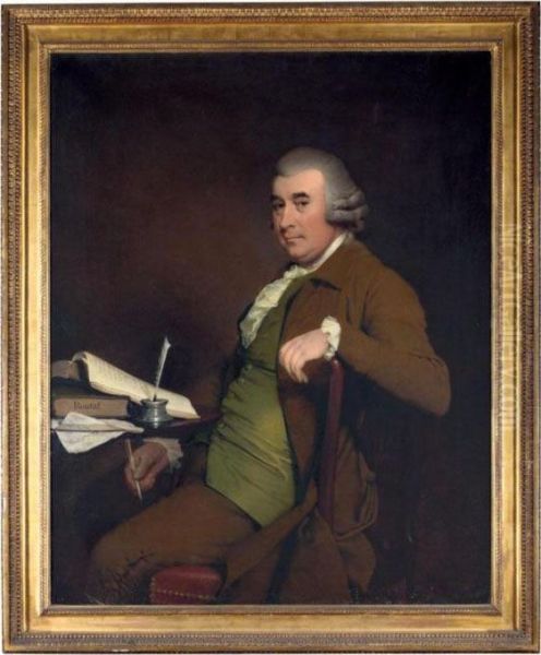 Portrait Of Stephen Jones Oil Painting by Josepf Wright Of Derby